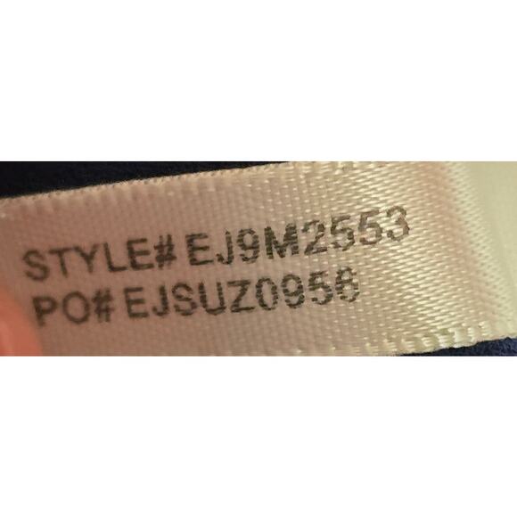 Eliza J Floral Print V-Neck Clip Ruffle Sleeve Dot Dress Size 8 - Picture 9 of 9